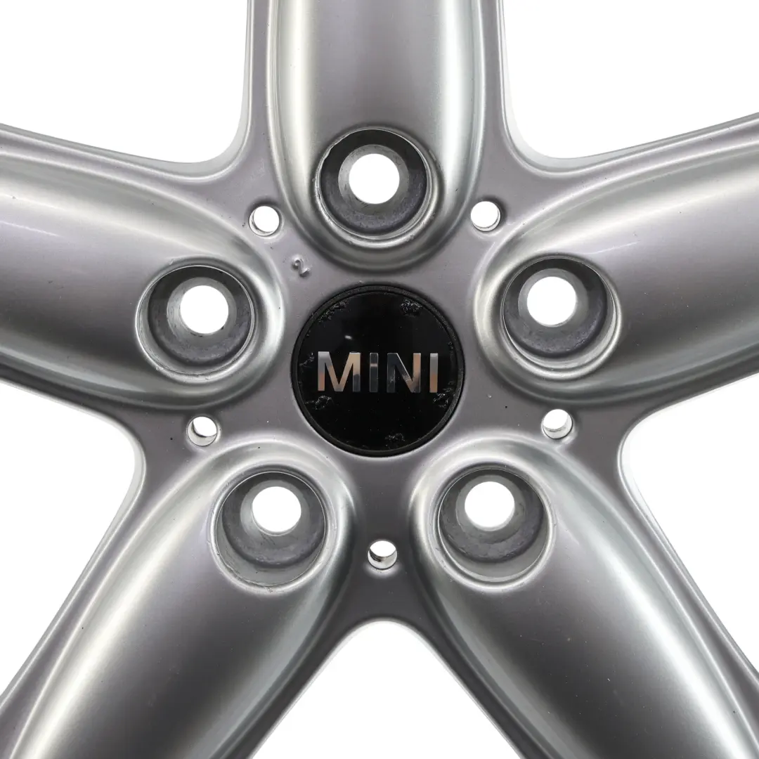 Llanta De aleacion De plata 16" 6,5J 5-Star Single Spoke 124 para Mini Cooper R60 R61 con número de pieza 9803720 Mini Cooper R60 R61 Llanta De aleacion De plata 16" 6,5J 5-Star Single Spoke 124 - SKU 9803720-2 - Número de pieza 9803720
