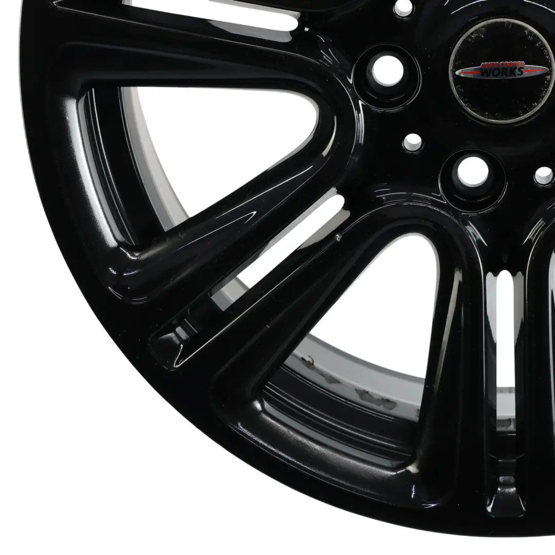 Alloy Rim 18" 7,5J Twin Spoke to Mini Cooper R60 R61 Black Wheel with Part number 9808516 Mini Cooper R60 R61 Black Wheel Alloy Rim 18" 7,5J Twin Spoke - SKU 9808516-5 - Part number 9808516