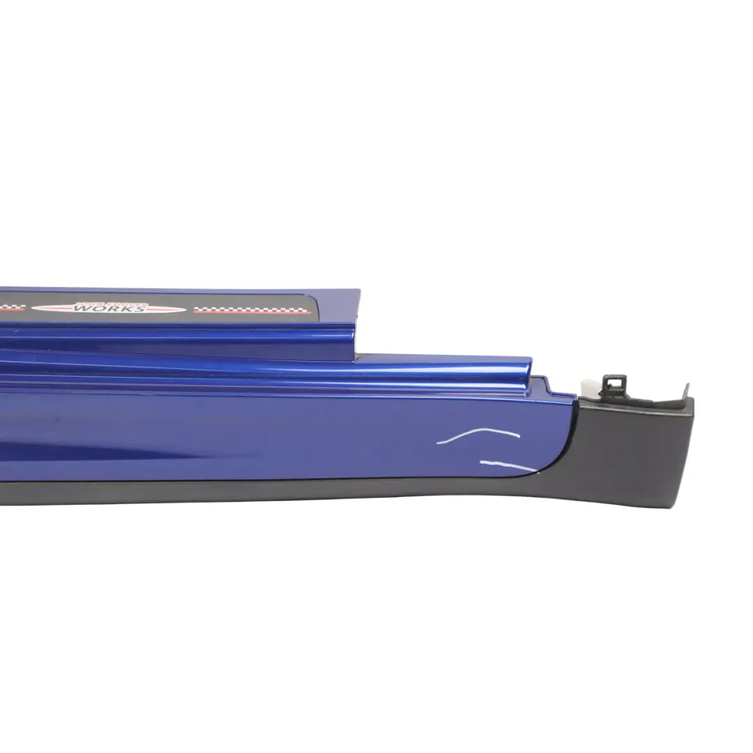 Side Skirt Right O/S Door Sill Trim Cosmic Blue - B13 to Mini R60 Cooper S JCW with Part number 9813352 Mini R60 Cooper S JCW Side Skirt Right O/S Door Sill Trim Cosmic Blue - B13 - SKU 9813352-STB - Part number 9813352