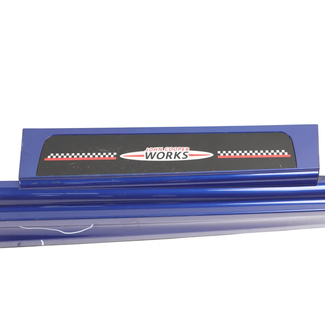 Side Skirt Right O/S Door Sill Trim Cosmic Blue - B13 to Mini R60 Cooper S JCW with Part number 9813352 Mini R60 Cooper S JCW Side Skirt Right O/S Door Sill Trim Cosmic Blue - B13 - SKU 9813352-STB - Part number 9813352