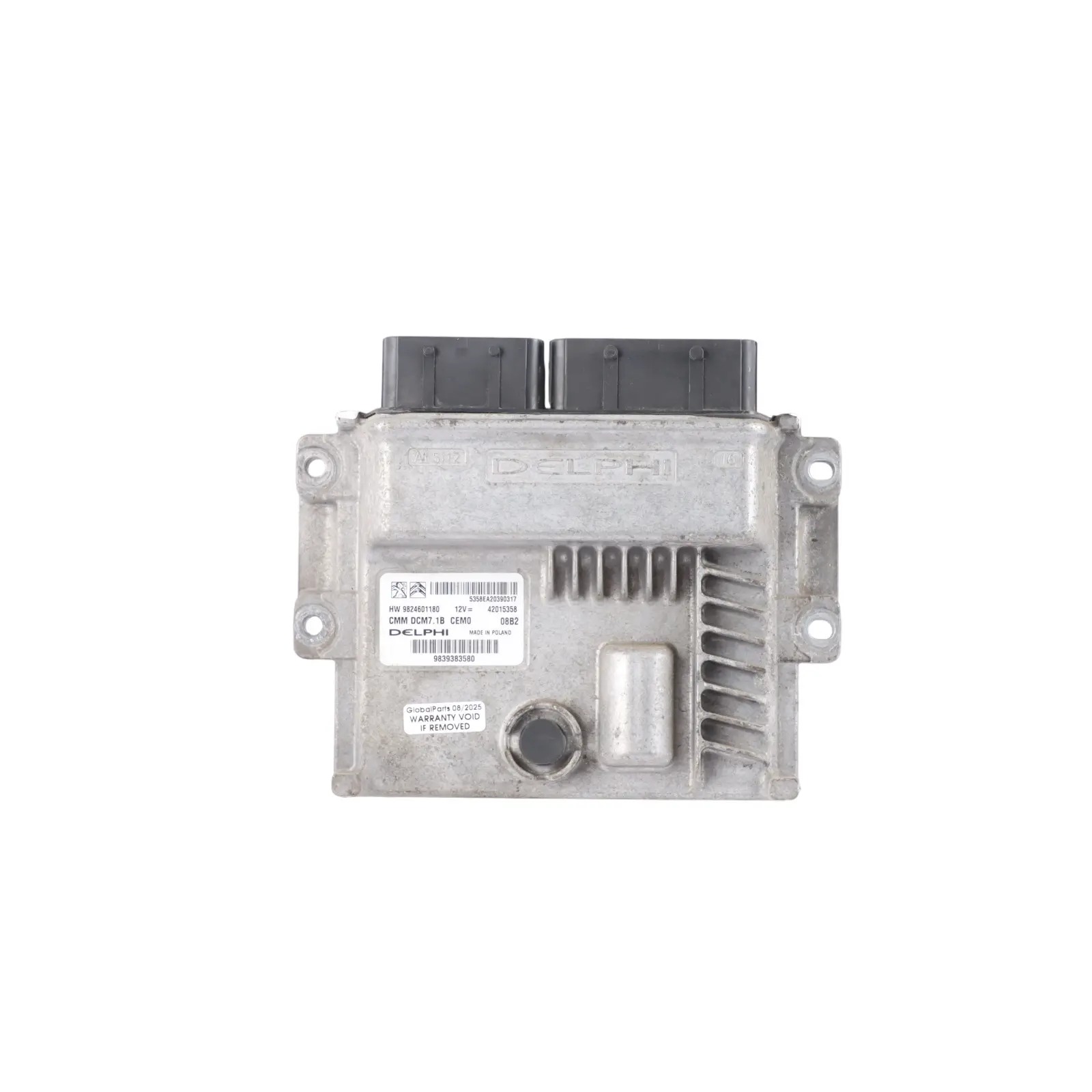 Citroen Relay III 2.2 HDI 140HP DW12RUD Engine Control ECU 9824601180 Manual