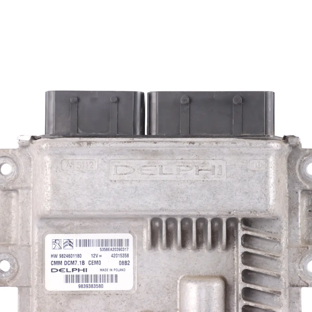  Citroen Relay III 2.2 HDI 140HP DW12RUD Engine Control ECU Manual - SKU 9824601180 - Part number 9824601180