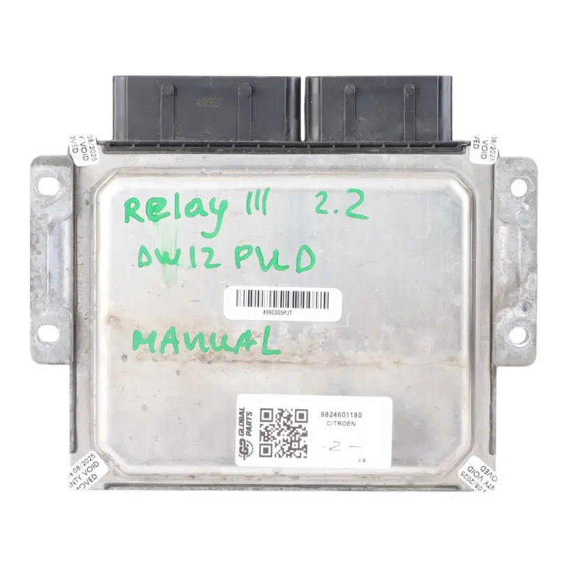  Citroen Relay III 2.2 HDI 140HP DW12RUD Engine Control ECU Manual - SKU 9824601180 - Part number 9824601180