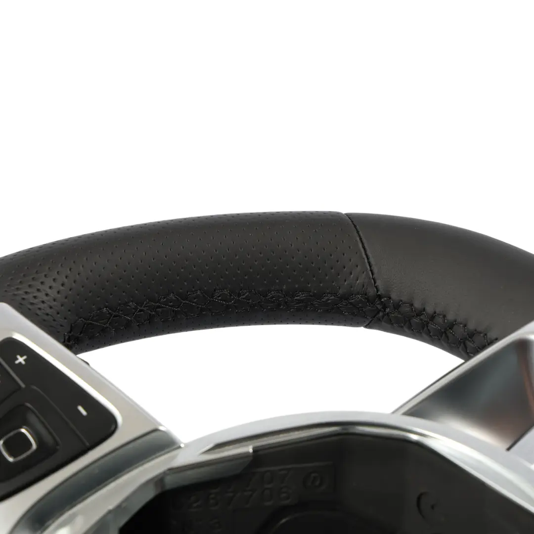 Steering Wheel NEW Leather Flat Bottom Paddle Shift to Mercedes W213 with Part number A0004606600 Mercedes W213 Steering Wheel NEW Leather Flat Bottom Paddle Shift - SKU A0004606600-1 - Part number A0004606600