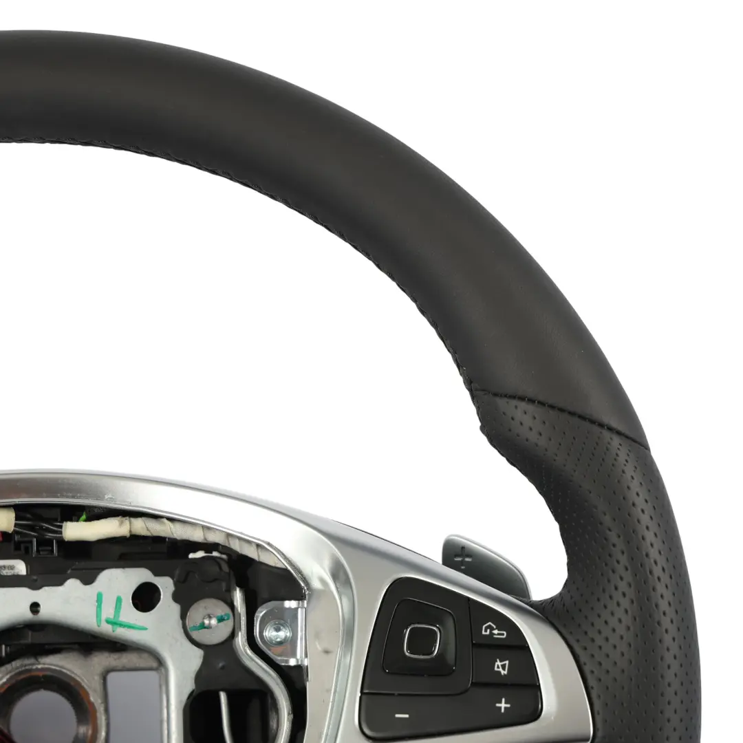 NUOVO In Pelle Fondo Piatto Cambio al Volante per Mercedes W213 Volante con numero di parte A0004606600 Mercedes W213 Volante NUOVO In Pelle Fondo Piatto Cambio al Volante - SKU A0004606600-1 - Numero di parte A0004606600