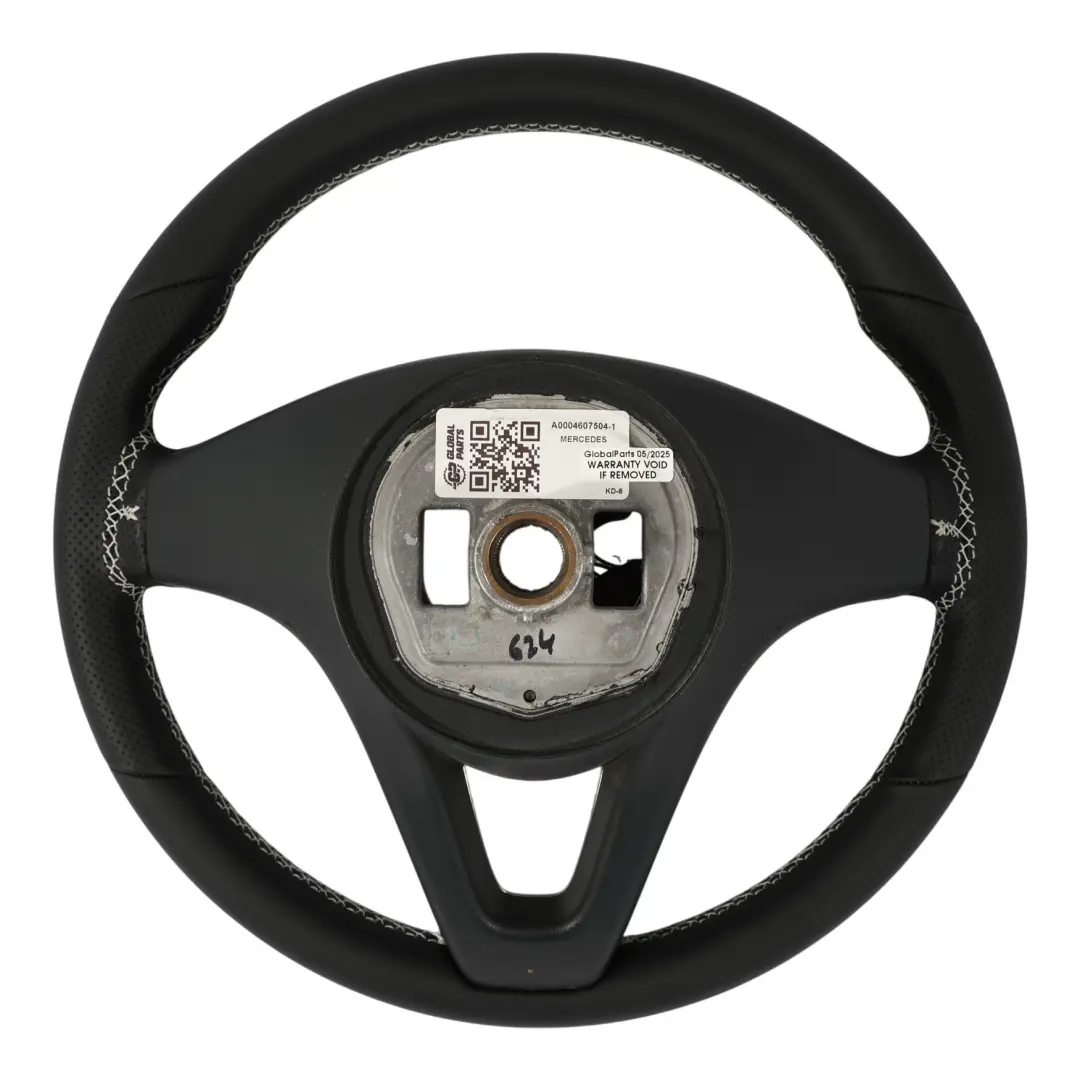 X470 Steering Wheel NEW Black Leather White Threads Multifunction to Mercedes X250 with Part number A0004607504 Mercedes X250 X470 Steering Wheel NEW Black Leather White Threads Multifunction - SKU A0004607504-1 - Part number A0004607504