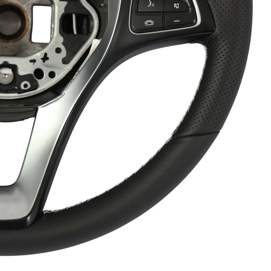 Mercedes X250 X470 Lenkrad NEU Schwarz Leder Weiß Fäden Multifunktion - SKU A0004607504-1 - Teilenummer A0004607504