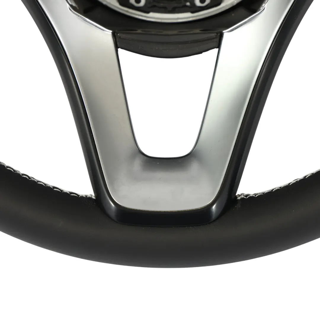 X470 Volante NUOVO Pelle Nera Fili Bianchi Multifunzione per Mercedes X250 con numero di parte A0004607504 Mercedes X250 X470 Volante NUOVO Pelle Nera Fili Bianchi Multifunzione - SKU A0004607504-1 - Numero di parte A0004607504