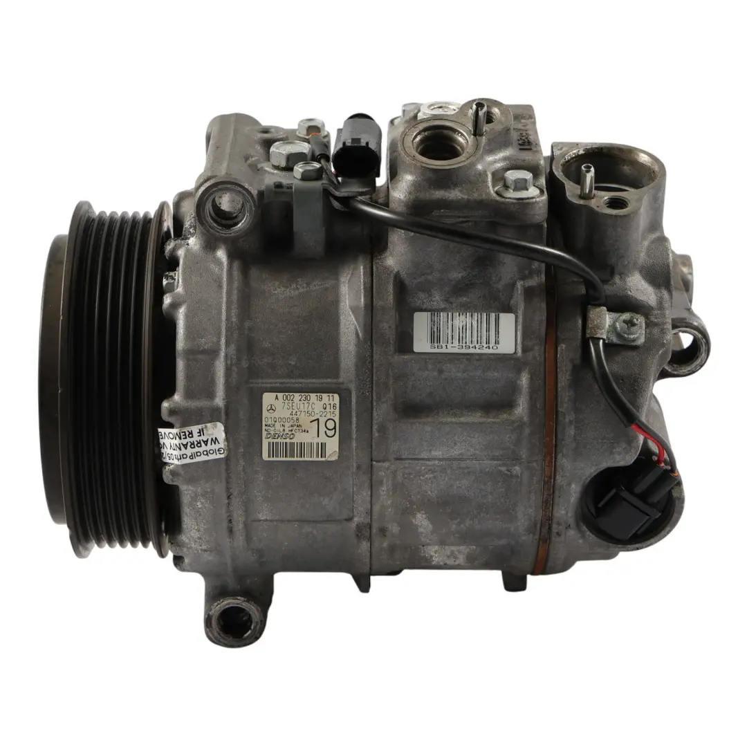 Compresor De Aire Acondicionado Unidad OM646 para Mercedes W639 W906 con número de pieza A0022301911 Mercedes W639 W906 Compresor De Aire Acondicionado Unidad OM646 - SKU A0022301911 - Número de pieza A0022301911