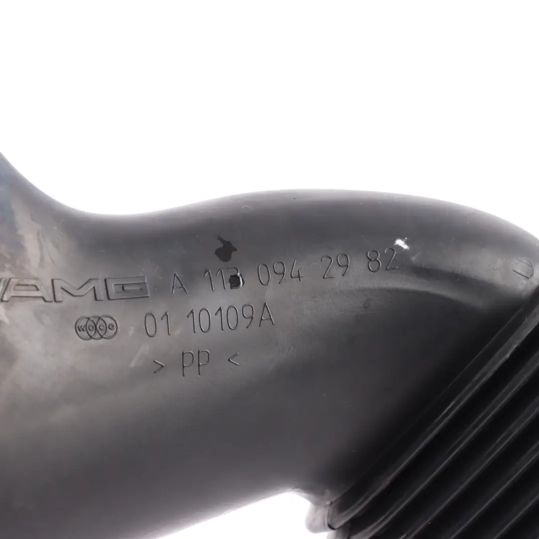 M113 Air Intake Filter Pipe Hose Left N/S to Mercedes R171 with Part number A1130942982 Mercedes R171 M113 Air Intake Filter Pipe Hose Left N/S - SKU A1130942982 - Part number A1130942982