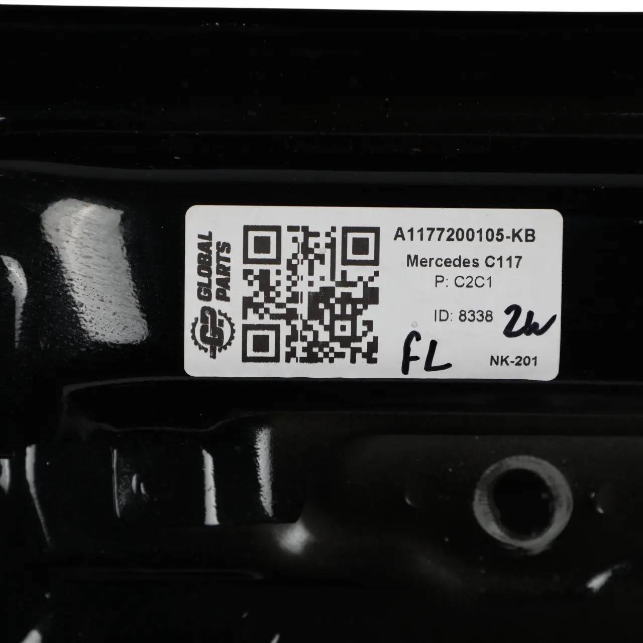 Mercedes C117 Door Front Left N/S Kosmos Cosmic Black Metallic - 191