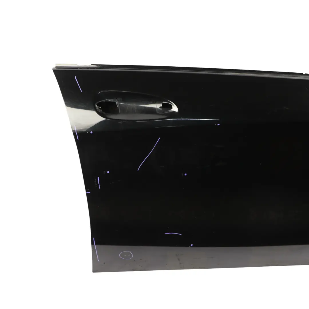 Mercedes C117 Door Front Right O/S Covering Panel Kosmos Black Metallic - 191 - SKU A1177200205-KB - Part number A1177200205