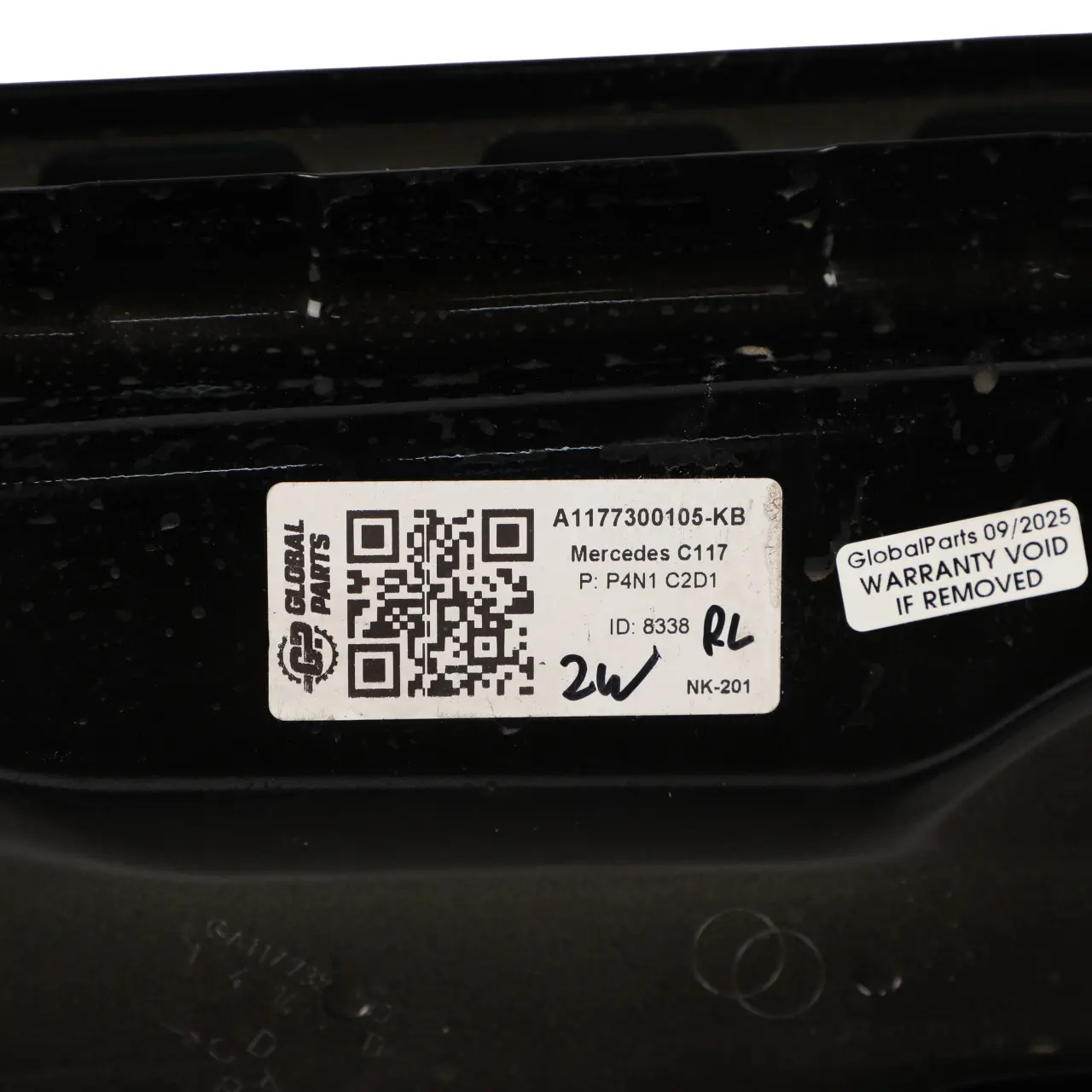 Mercedes CLA C117 Door Rear Left N/S Kosmos Cosmic Black Metallic - 191