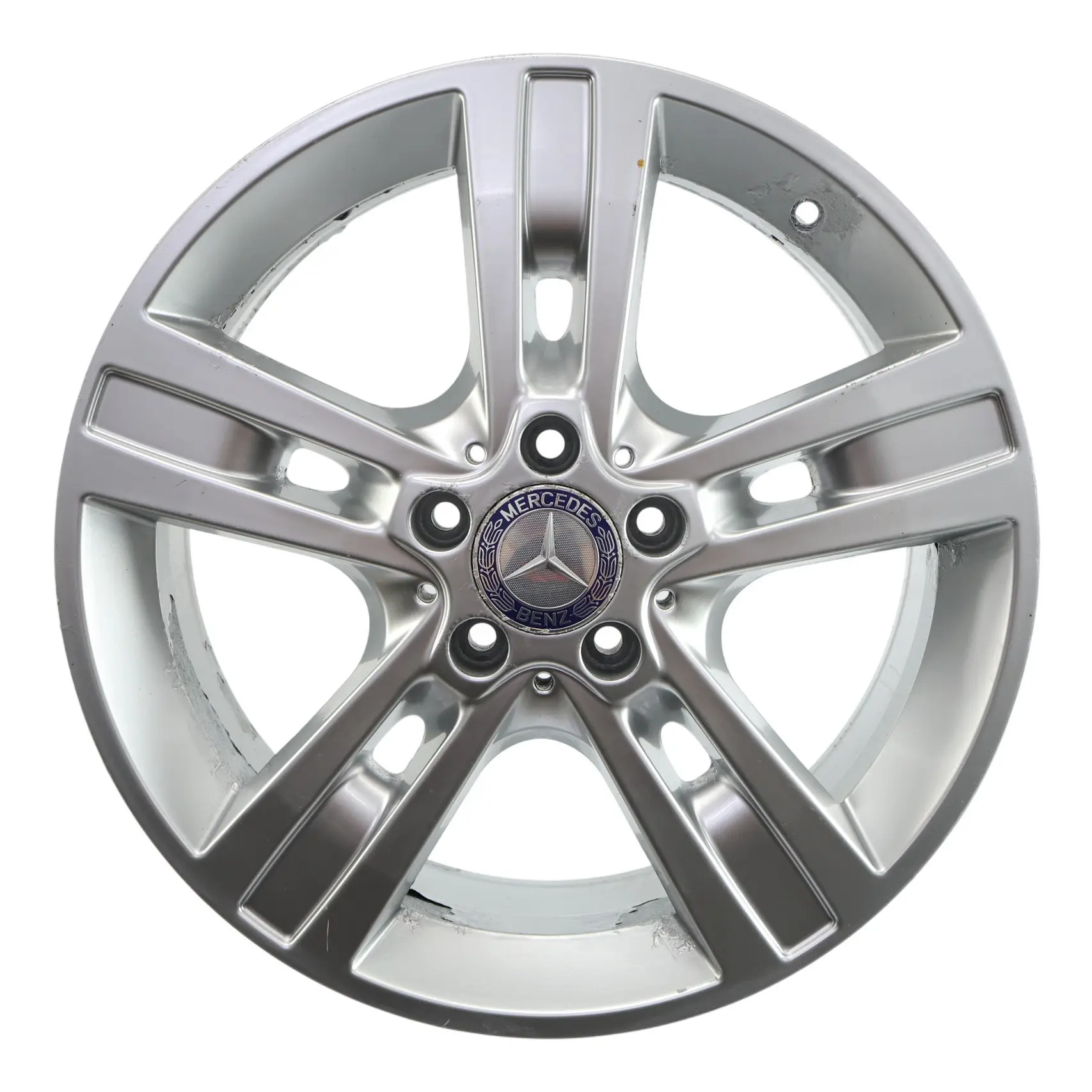 Mercedes ML W164 Silver Wheel Alloy Rim 18" 8J ET:60 5-Spoke A1644015702