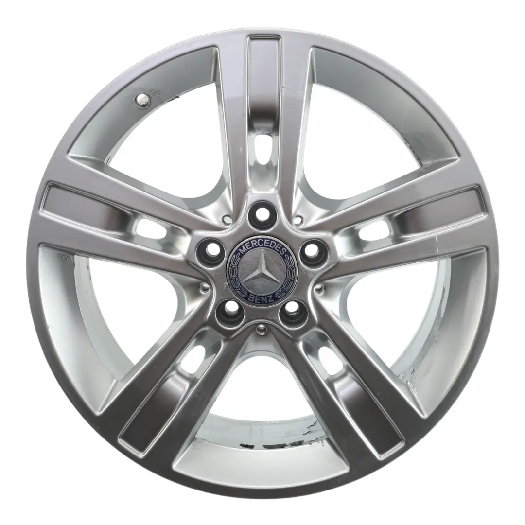 Mercedes ML W164 Silberne Leichtmetallfelge 18" 8J ET:60 5-Speichen - SKU A1644015702-2 - Teilenummer A1644015702
