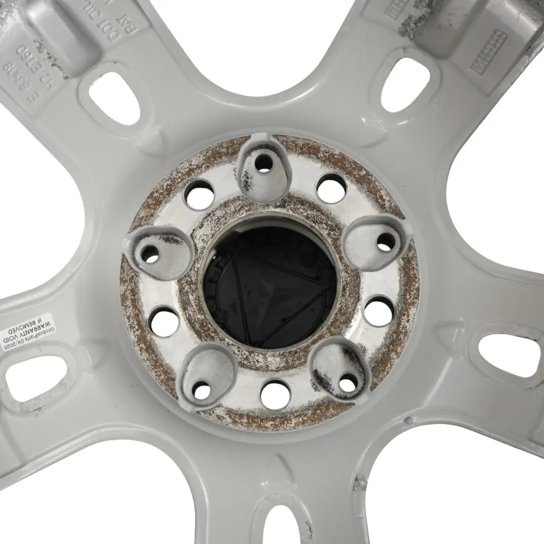 Mercedes ML W164 Silberne Leichtmetallfelge 18" 8J ET:60 5-Speichen - SKU A1644015702-2 - Teilenummer A1644015702