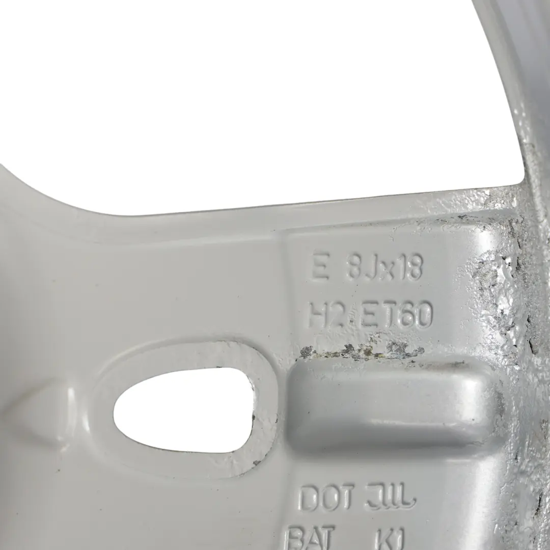 Mercedes ML W164 Silberne Leichtmetallfelge 18" 8J ET:60 5-Speichen - SKU A1644015702-2 - Teilenummer A1644015702