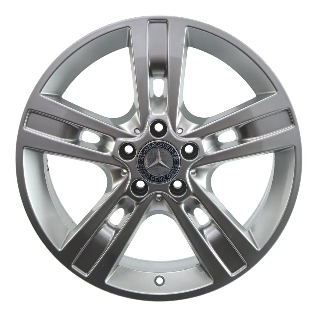 Alloy Rim 18" 8J ET:60 5-Spoke to Mercedes ML W164 Silver Wheel with Part number A1644015702 Mercedes ML W164 Silver Wheel Alloy Rim 18" 8J ET:60 5-Spoke - SKU A1644015702-3 - Part number A1644015702