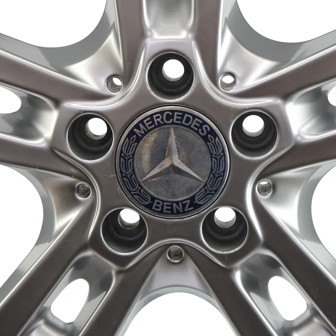 Alloy Rim 18" 8J ET:60 5-Spoke to Mercedes ML W164 Silver Wheel with Part number A1644015702 Mercedes ML W164 Silver Wheel Alloy Rim 18" 8J ET:60 5-Spoke - SKU A1644015702-3 - Part number A1644015702