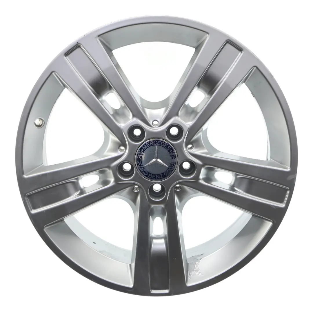 Alloy Rim 18" 8J ET:60 5-Spoke to Mercedes ML W164 Silver Wheel with Part number A1644015702 Mercedes ML W164 Silver Wheel Alloy Rim 18" 8J ET:60 5-Spoke - SKU A1644015702-4 - Part number A1644015702