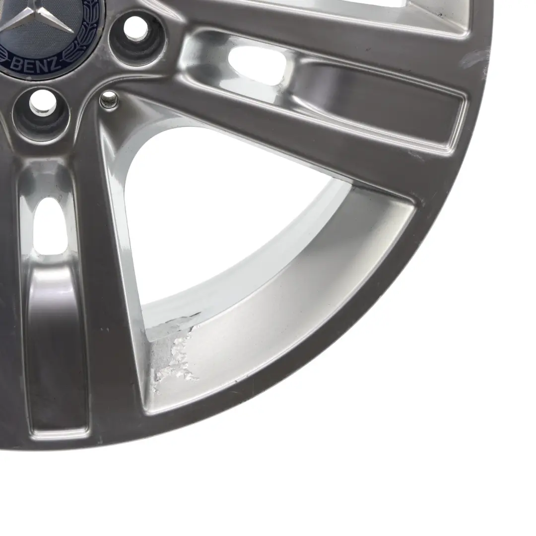 Alloy Rim 18" 8J ET:60 5-Spoke to Mercedes ML W164 Silver Wheel with Part number A1644015702 Mercedes ML W164 Silver Wheel Alloy Rim 18" 8J ET:60 5-Spoke - SKU A1644015702-4 - Part number A1644015702