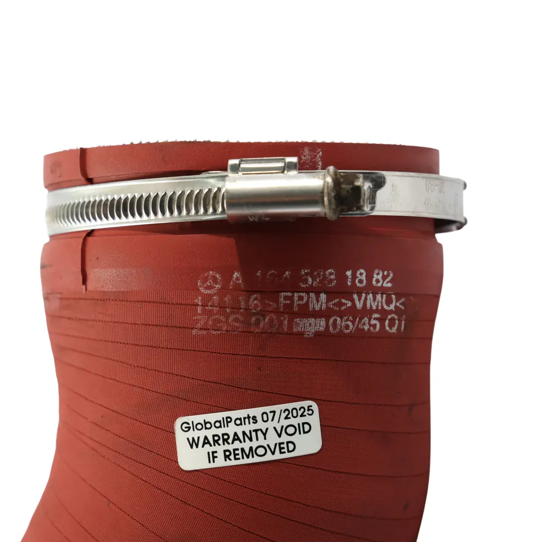 Mercedes W164 Intercooler Turbo Hose Pipe Line OM629 Diesel - SKU A1645281882 - Part number A1645281882