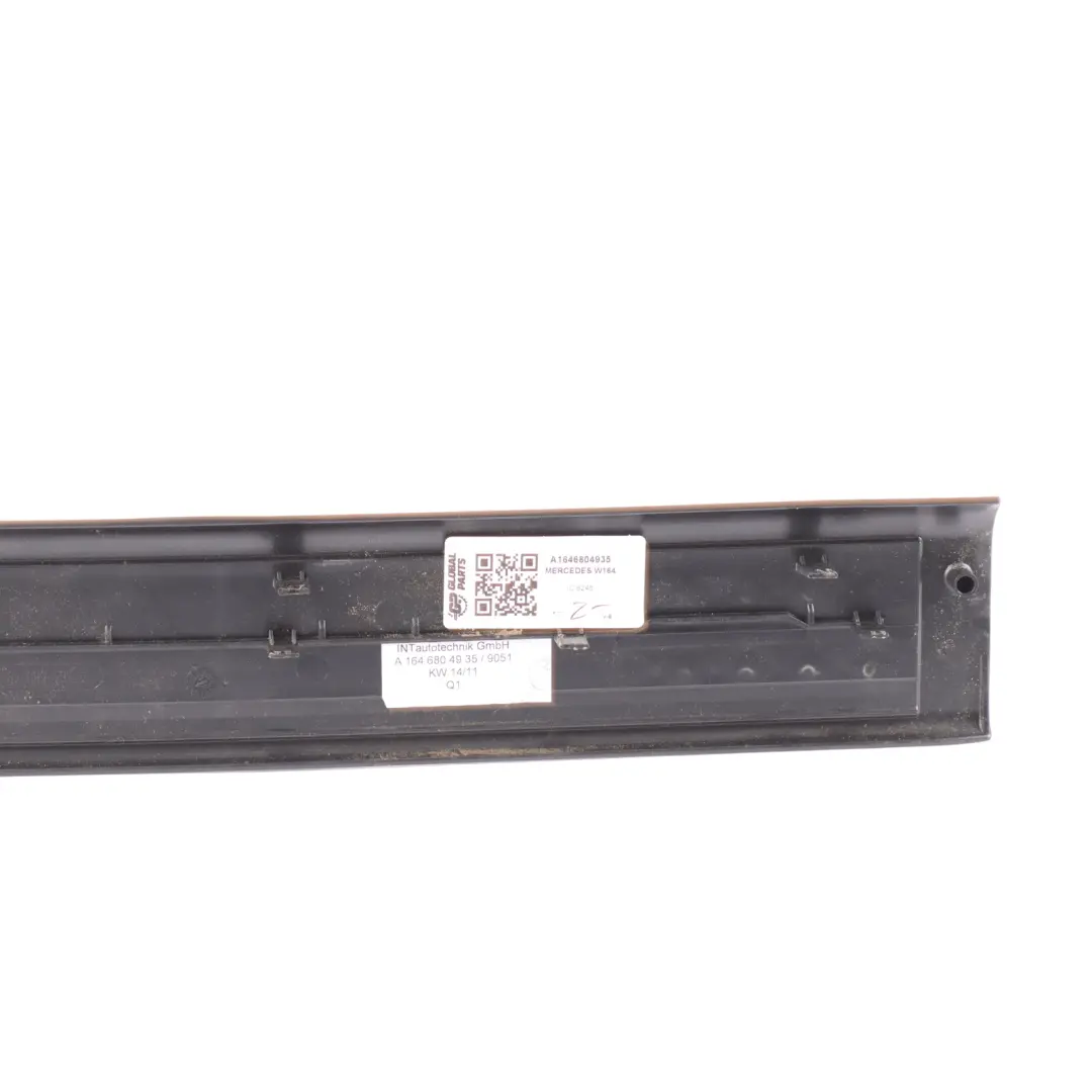 Front Door Strip Entrance Plate Left N/S to Mercedes W164 Grand Edition with Part number A1646804935 Mercedes W164 Grand Edition Front Door Strip Entrance Plate Left N/S - SKU A1646804935 - Part number A1646804935