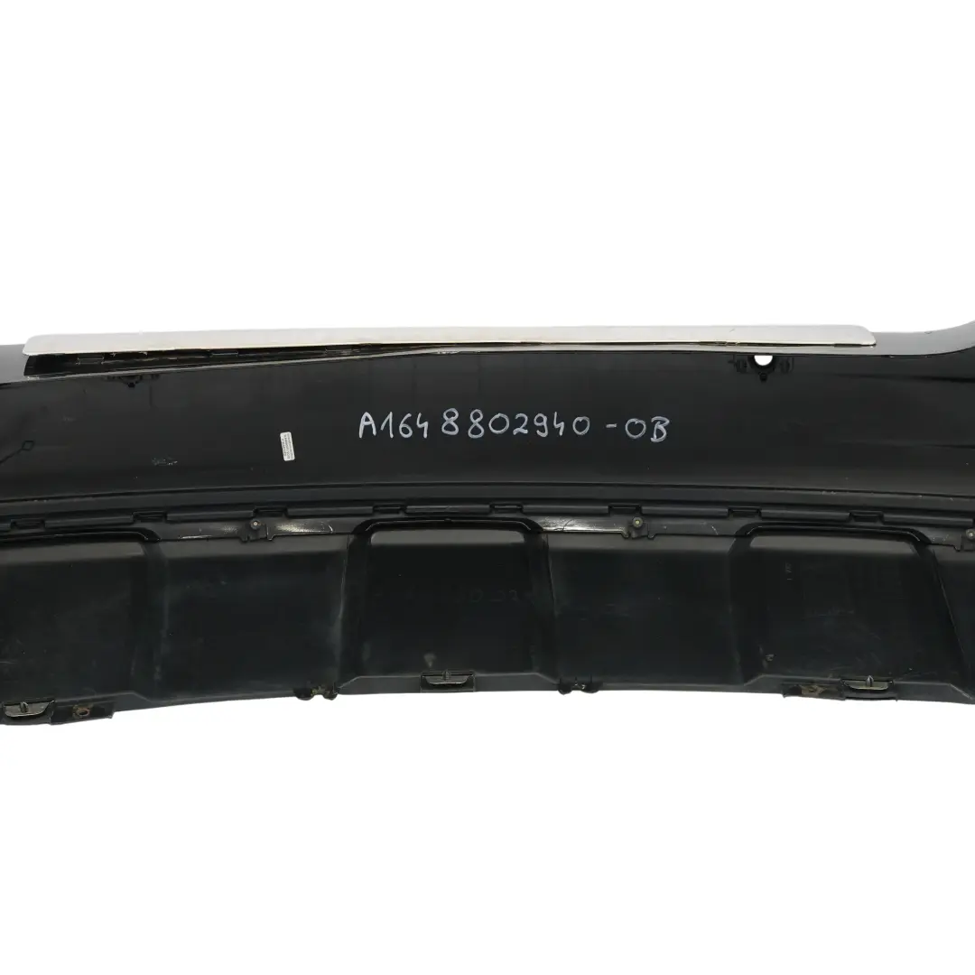Mercedes W164 Zderzak Tył Parktronic Obsidian Black Czarny Metalik - 197 - SKU A1648802940-OB - Numer Części A1648802940