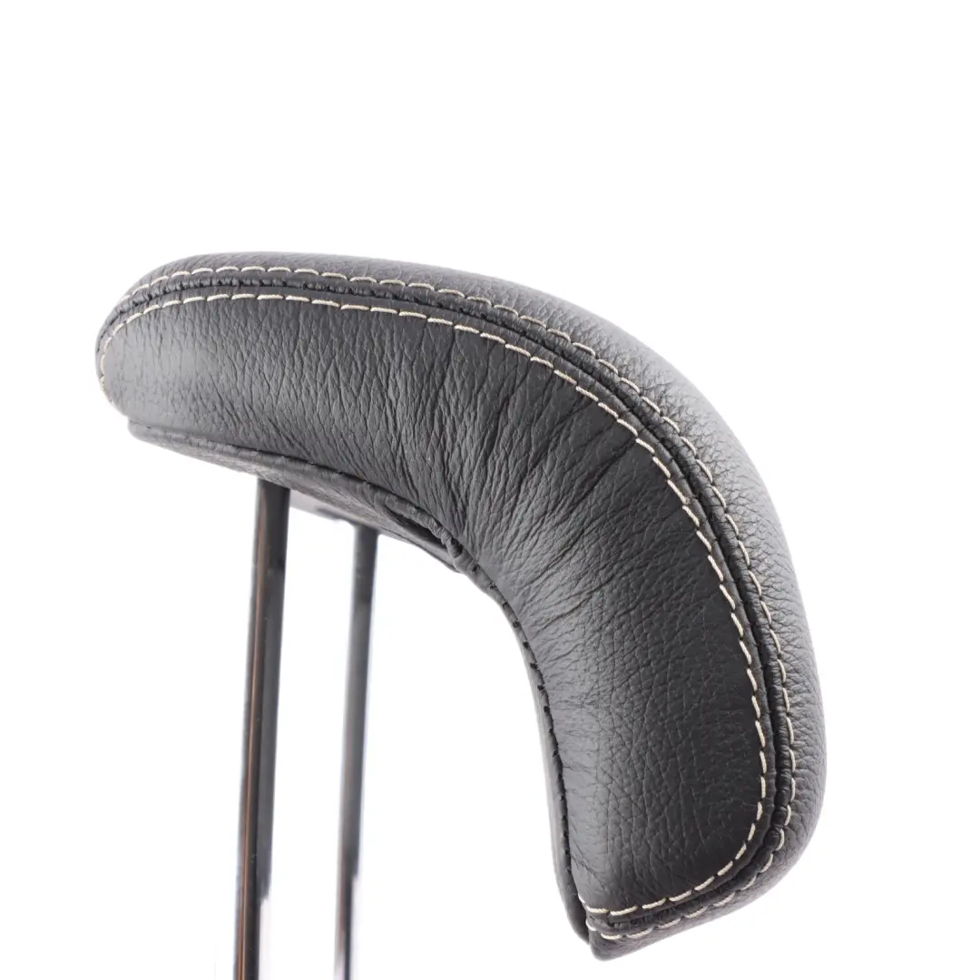 Center Middle Headrest Cover Leather Black to Mercedes W164 Rear with Part number A1649708650 Mercedes W164 Rear Center Middle Headrest Cover Leather Black - SKU A1649708650 - Part number A1649708650