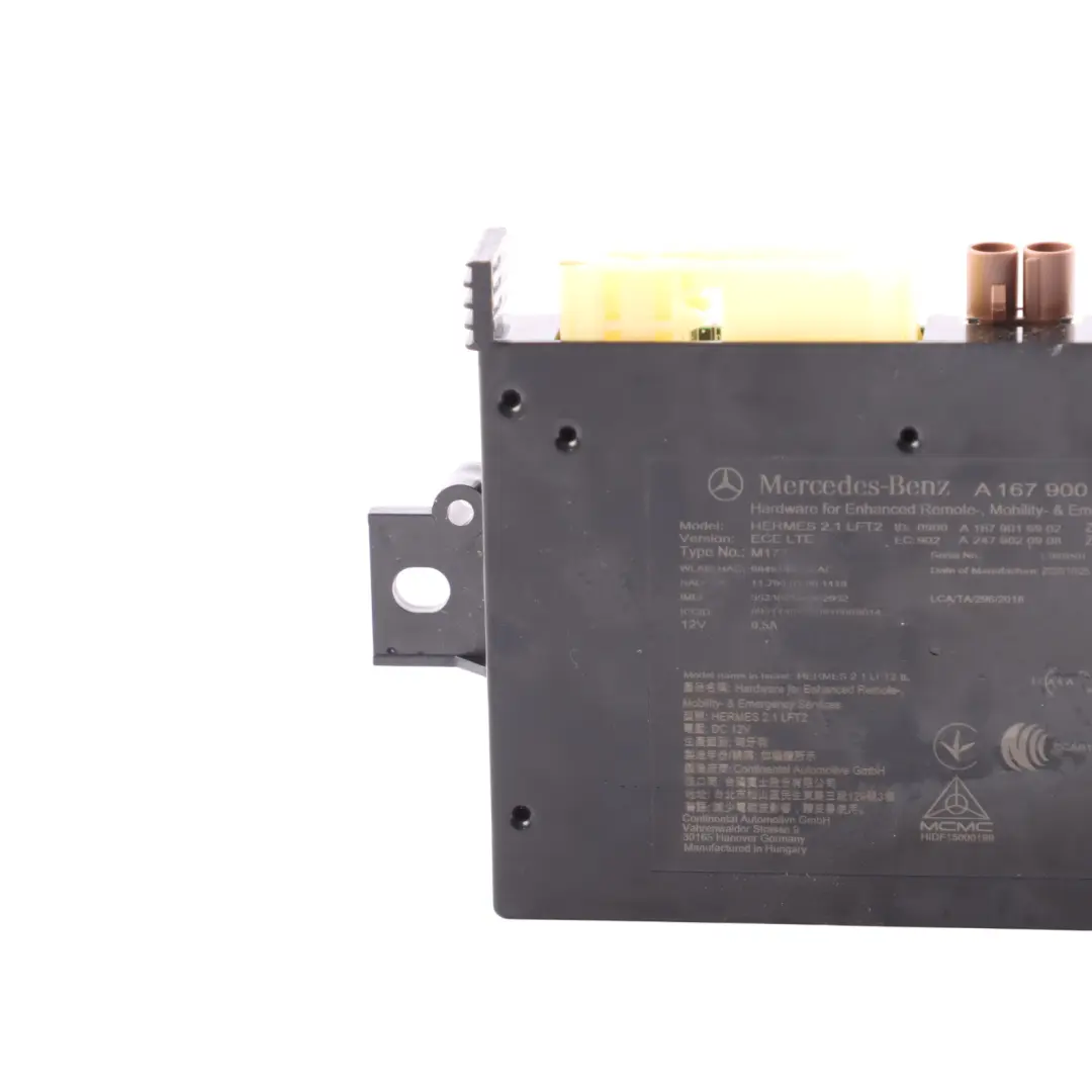 Telematics Emergency Call Module Control Unit to Mercedes C205 W205 with Part number A1679009418 Mercedes C205 W205 Telematics Emergency Call Module Control Unit - SKU A1679009418 - Part number A1679009418
