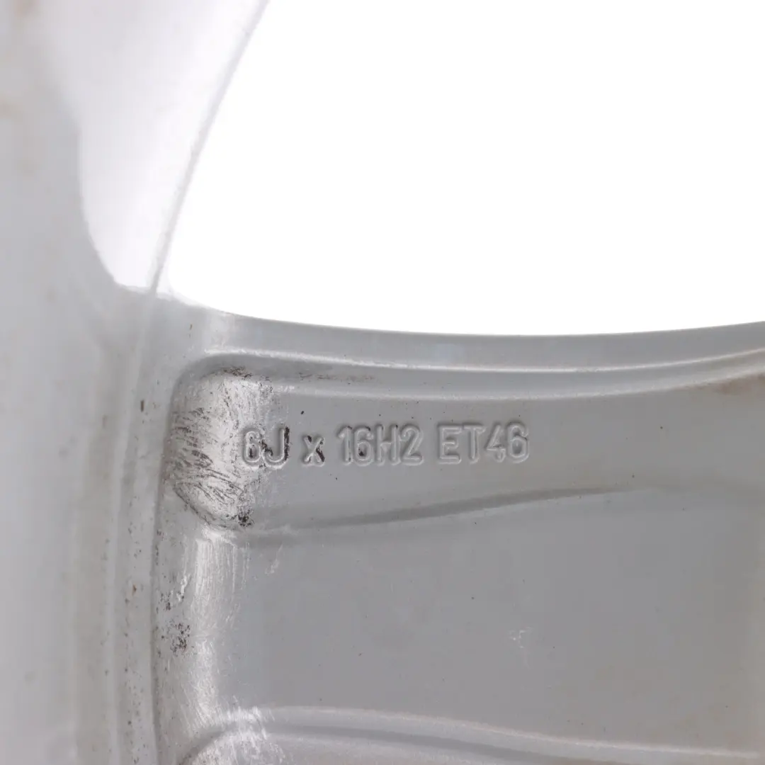 Rim Mercedes W169 W245 Alloy Wheel Rim 16" 6J ET:46 to Wheel with Part number A1694010302 Wheel Rim Mercedes W169 W245 Alloy Wheel Rim 16" 6J ET:46 - SKU A1694010302-3 - Part number A1694010302