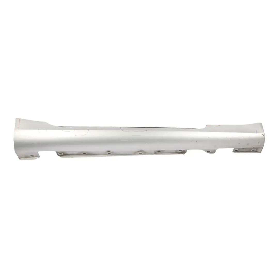 Door Sill Side Cover Skirt Right O/S Iridium Silver Metallic - 775 to Mercedes R171 with Part number A1716980254 Mercedes R171 Door Sill Side Cover Skirt Right O/S Iridium Silver Metallic - 775 - SKU A1716980254-IRS - Part number A1716980254