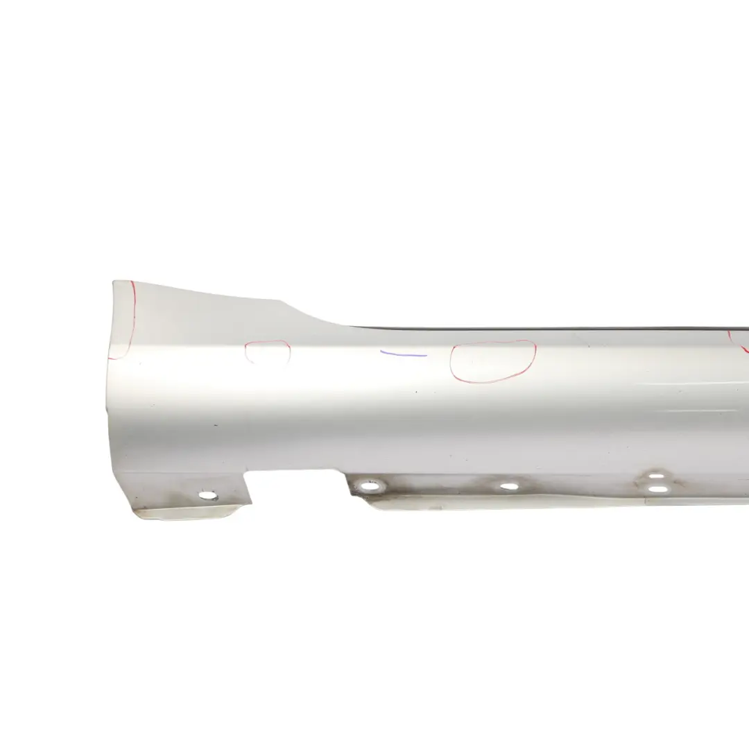 Door Sill Side Cover Skirt Right O/S Iridium Silver Metallic - 775 to Mercedes R171 with Part number A1716980254 Mercedes R171 Door Sill Side Cover Skirt Right O/S Iridium Silver Metallic - 775 - SKU A1716980254-IRS - Part number A1716980254