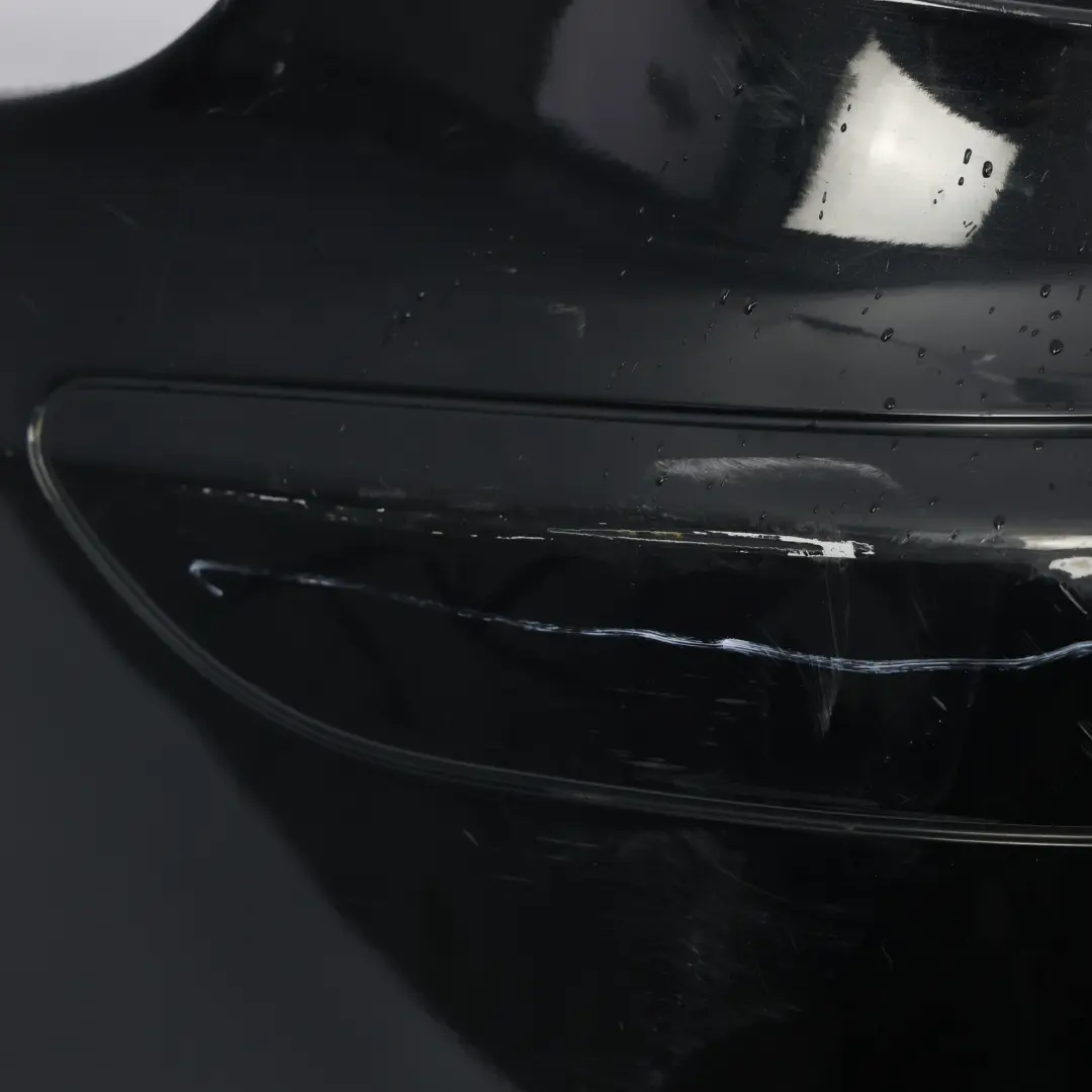 Bumper Trim Panel Covering AMG Obsidian Black - 197 to Mercedes SLK R171 Rear with Part number A1718850525 Mercedes SLK R171 Rear Bumper Trim Panel Covering AMG Obsidian Black - 197 - SKU A1718850525-OB - Part number A1718850525