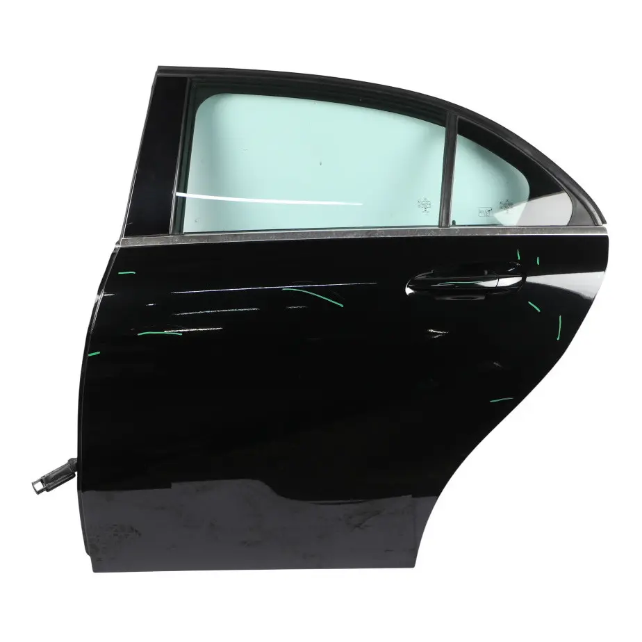 Mercedes W176 Porte arriere gauche Kosmos Cosmic Black Metallic - 191 - SKU A1767300105-KB - Numéro de pièce A1767300105