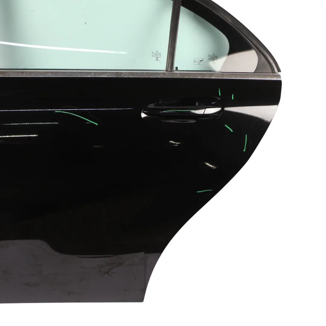 Mercedes W176 Door Rear Left N/S A-Class Kosmos Cosmic Black Metallic - 191 - SKU A1767300105-KB - Part number A1767300105
