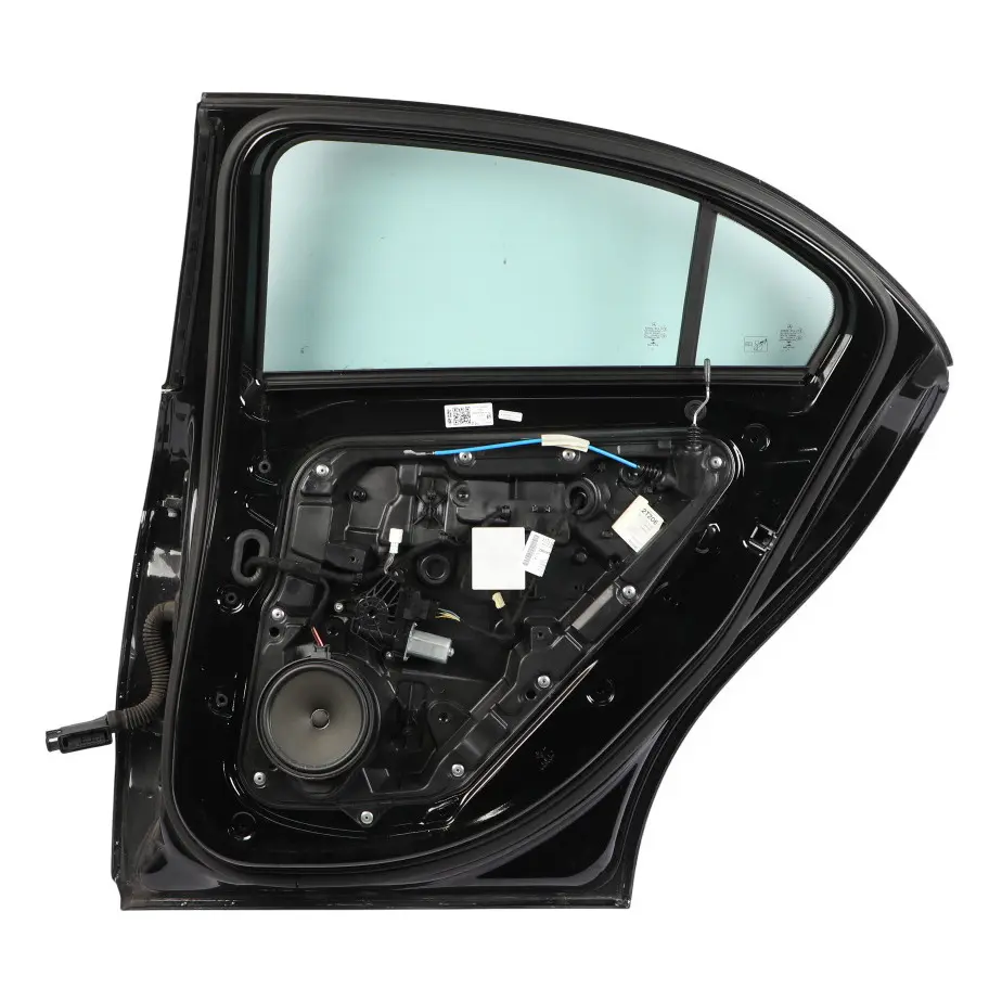 Door Rear Right O/S A-Class Kosmos Cosmic Black Metallic - 191 to Mercedes W176 with Part number A1767300205 Mercedes W176 Door Rear Right O/S A-Class Kosmos Cosmic Black Metallic - 191 - SKU A1767300205-KB2 - Part number A1767300205