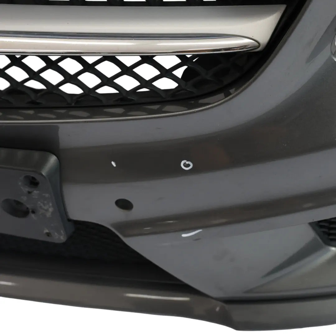 Front Bumper AMG Trim Panel Mountain Grey Metallic - 787 to Mercedes W176 with Part number A1768805540 Mercedes W176 Front Bumper AMG Trim Panel Mountain Grey Metallic - 787 - SKU A1768805540-MG - Part number A1768805540