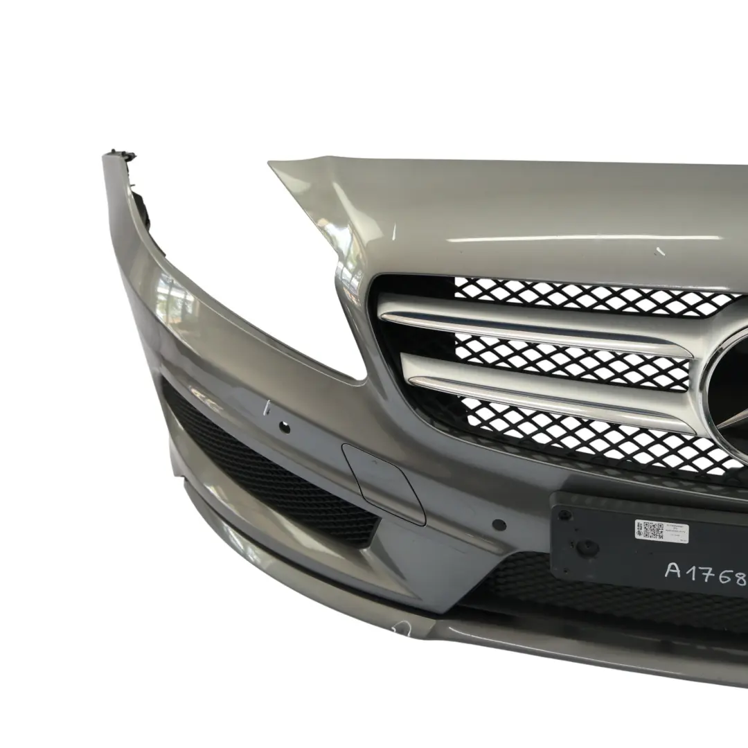 Mercedes W176 Front Bumper AMG Trim Panel Mountain Grey Metallic - 787 - SKU A1768805540-MG - Part number A1768805540
