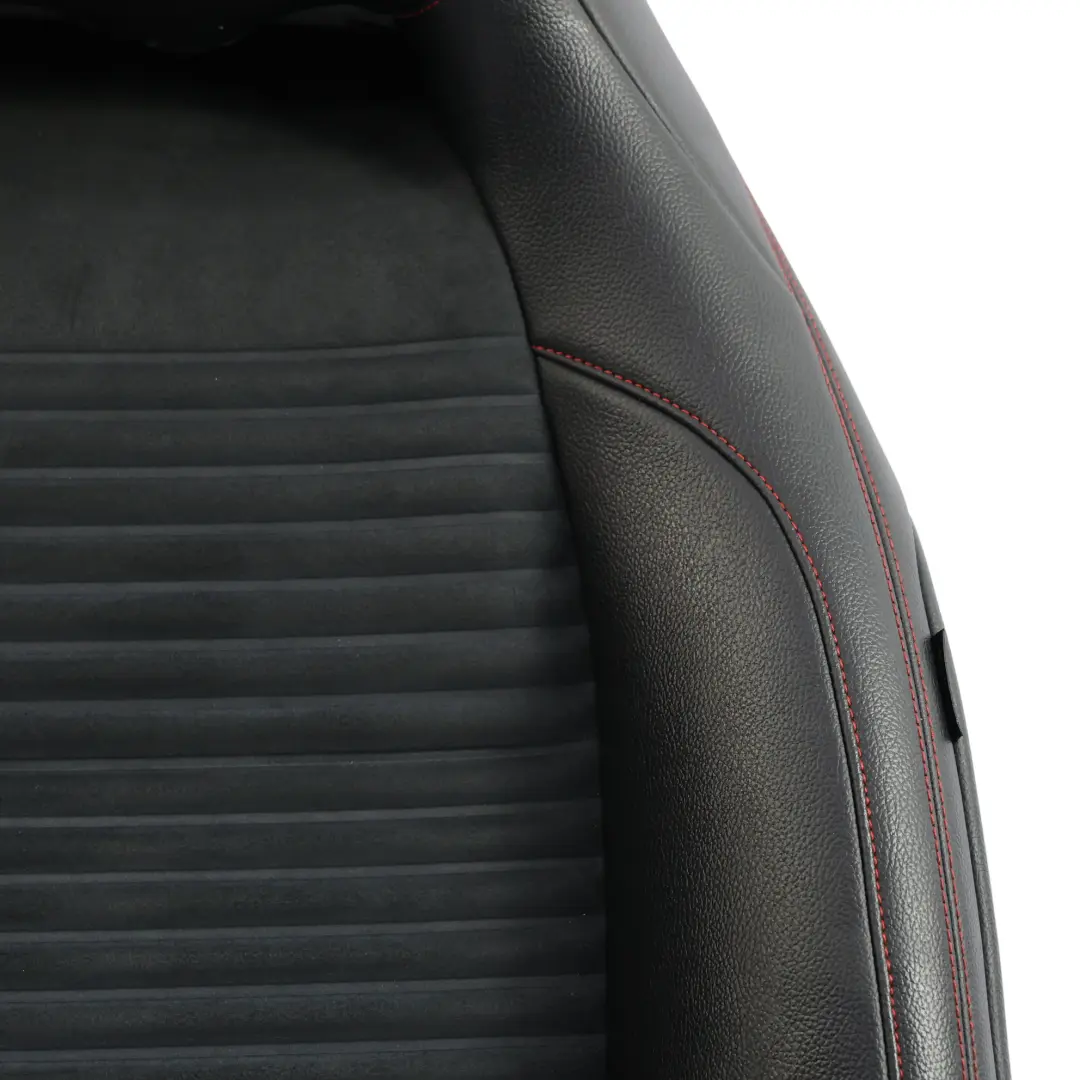 Respaldo Asiento Delantero Derecho Tela Cuero Sintético Negro para Mercedes W176 con número de pieza A1769109101 Mercedes W176 Respaldo Asiento Delantero Derecho Tela Cuero Sintético Negro - SKU A1769109101 - Número de pieza A1769109101