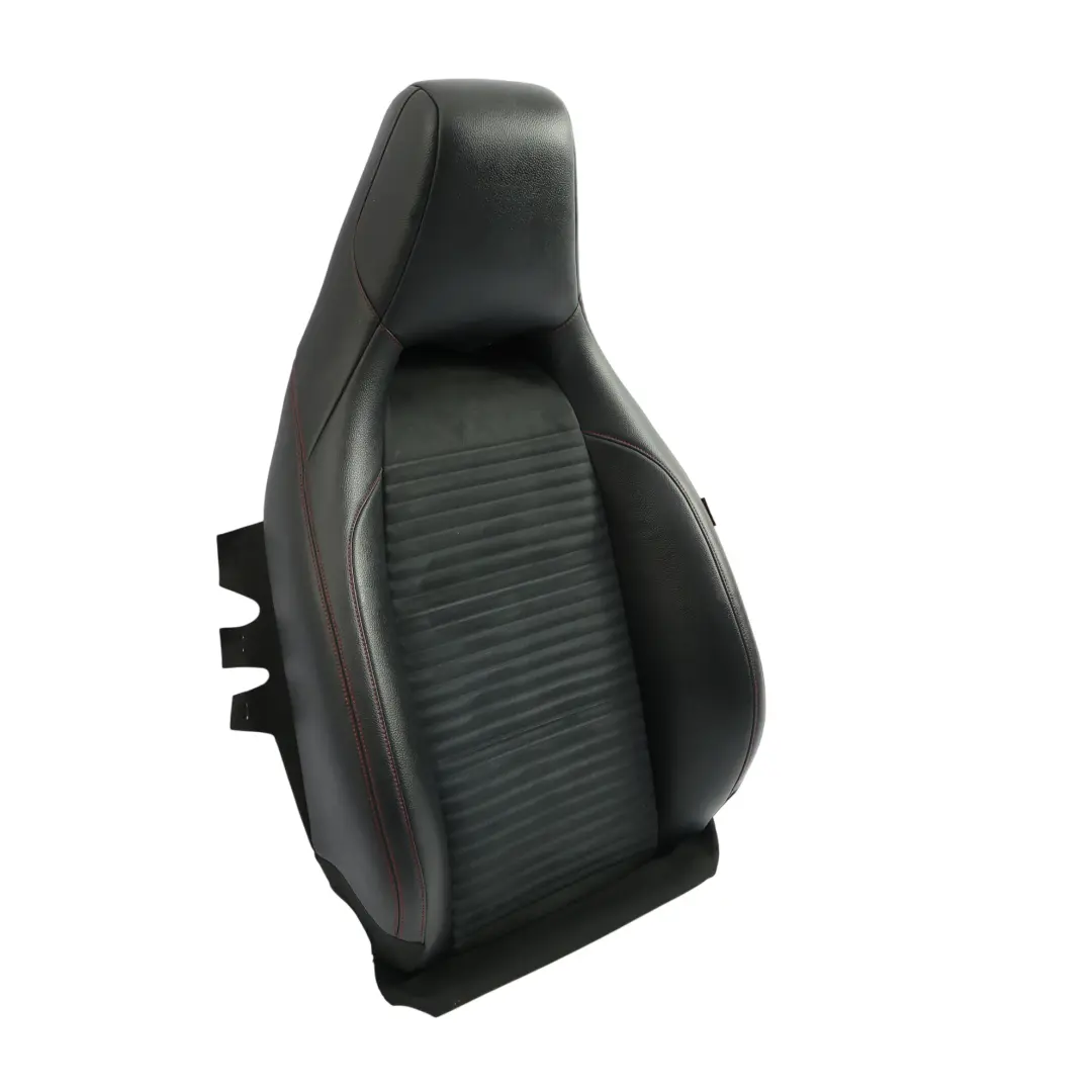 Respaldo Asiento Delantero Derecho Tela Cuero Sintético Negro para Mercedes W176 con número de pieza A1769109101 Mercedes W176 Respaldo Asiento Delantero Derecho Tela Cuero Sintético Negro - SKU A1769109101 - Número de pieza A1769109101