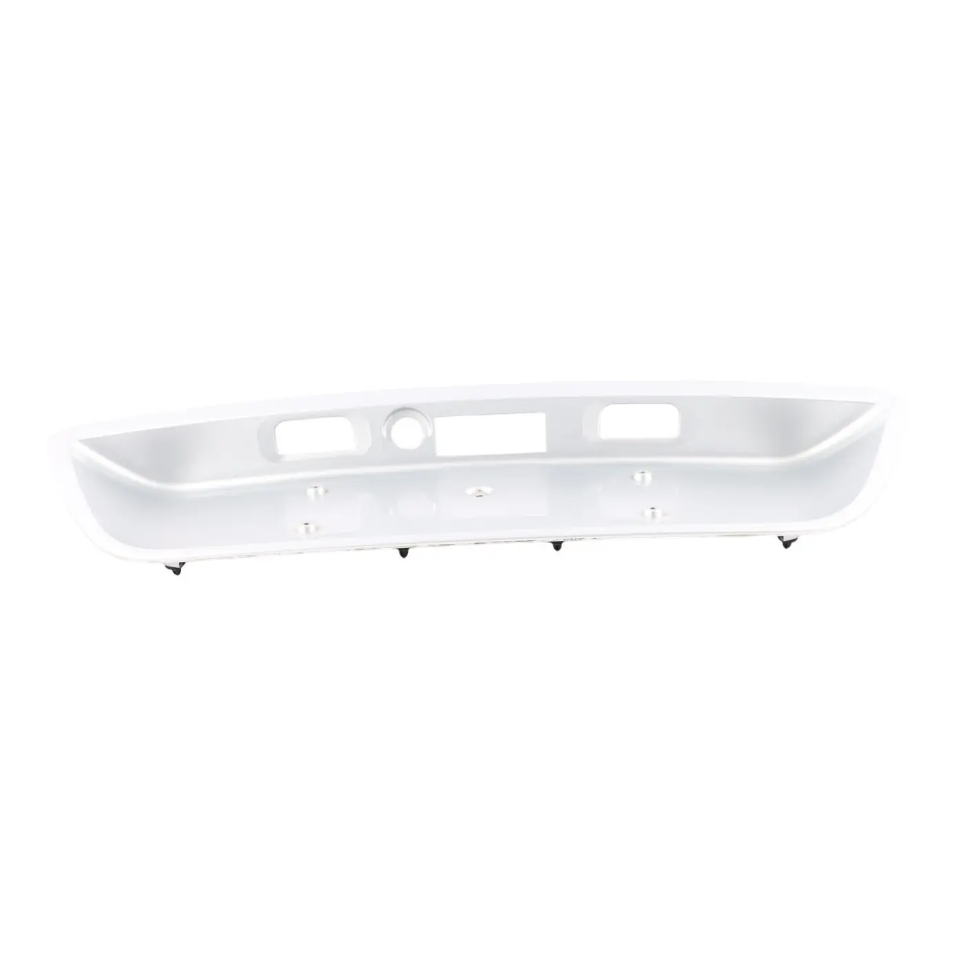 Mercedes W203 Rear Trunk Lid Tailgate Plate Holder Trim Brilliant Silver - 744