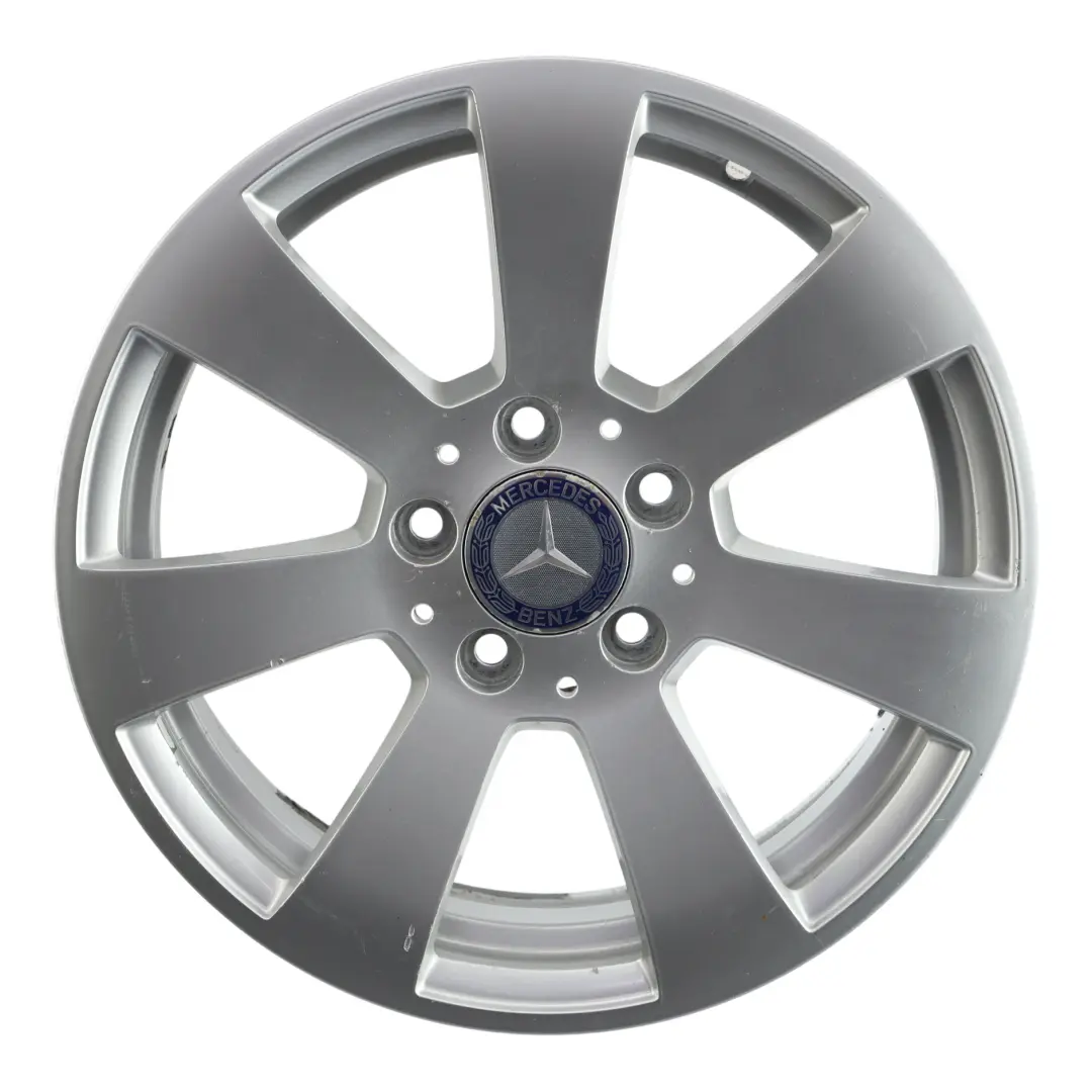 Mercedes W204 Felga Aluminiowa Srebrna 7-Ramienna 16" 6J ET:39 - SKU A2044011002-2 - Numer Części A2044011002