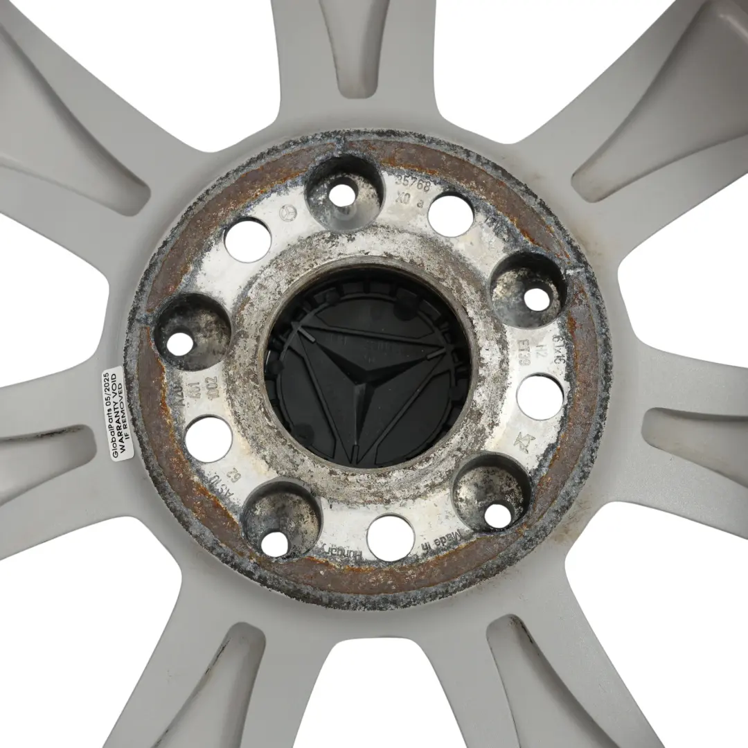 Mercedes W204 Felga Aluminiowa Srebrna 7-Ramienna 16" 6J ET:39 - SKU A2044011002-2 - Numer Części A2044011002