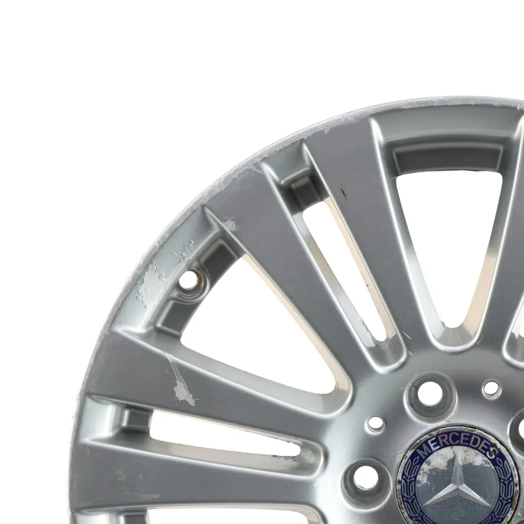 Mercedes W204 7 Jante double en alliage argenté 17" 7,5J ET:47 - SKU A2044017402-1 - Numéro de pièce A2044017402