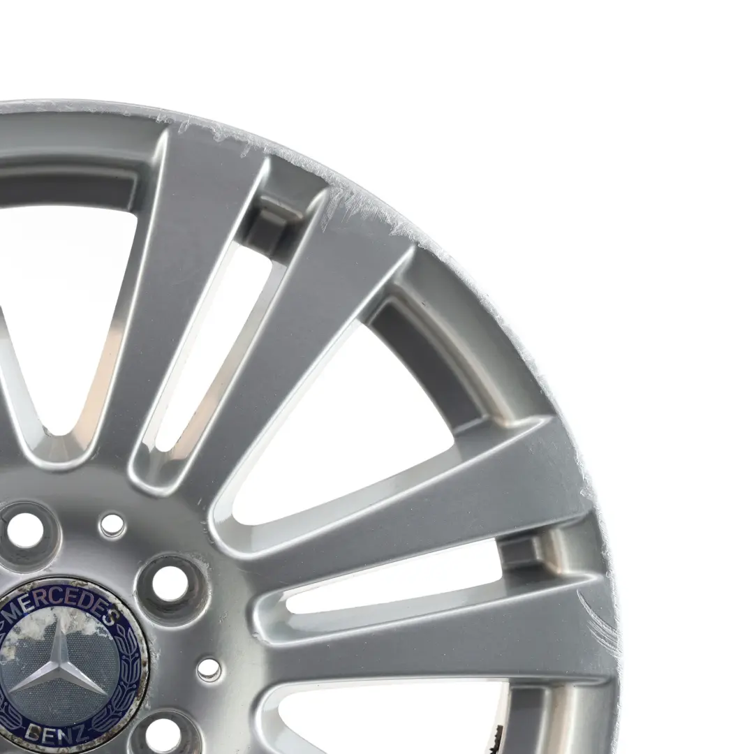 Mercedes W204 7 Cerchi in lega argento a doppie razze 17" 7,5J ET:47 - SKU A2044017402-1 - Numero di parte A2044017402