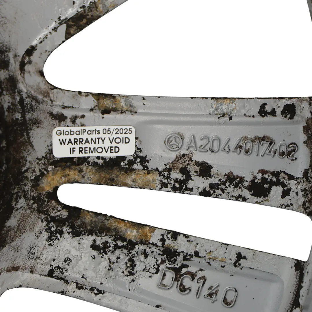 Alloy Wheel Rim 17" 7,5J ET:47 7 Double Spoke to Mercedes W204 Silver with Part number A2044017402 Mercedes W204 Silver Alloy Wheel Rim 17" 7,5J ET:47 7 Double Spoke - SKU A2044017402-3 - Part number A2044017402