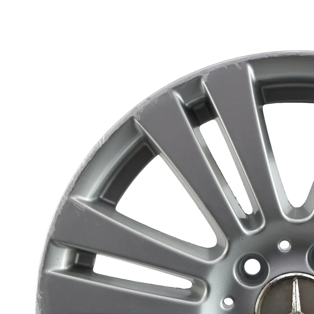 Alloy Wheel Rim 17" 7,5J ET:47 7 Double Spoke to Mercedes W204 Silver with Part number A2044017402 Mercedes W204 Silver Alloy Wheel Rim 17" 7,5J ET:47 7 Double Spoke - SKU A2044017402-3 - Part number A2044017402