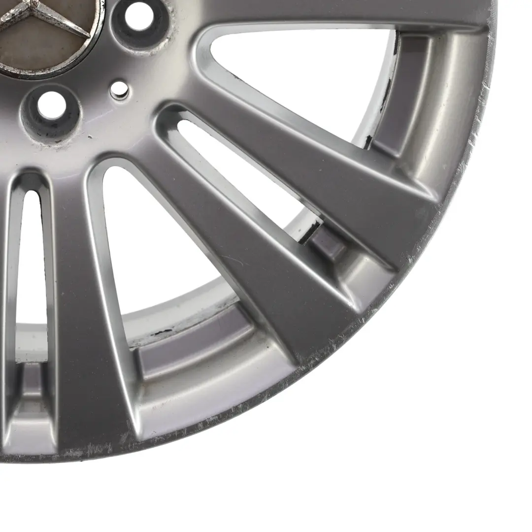Alloy Wheel Rim 17" 7,5J ET:47 7 Double Spoke to Mercedes W204 Silver with Part number A2044017402 Mercedes W204 Silver Alloy Wheel Rim 17" 7,5J ET:47 7 Double Spoke - SKU A2044017402-3 - Part number A2044017402