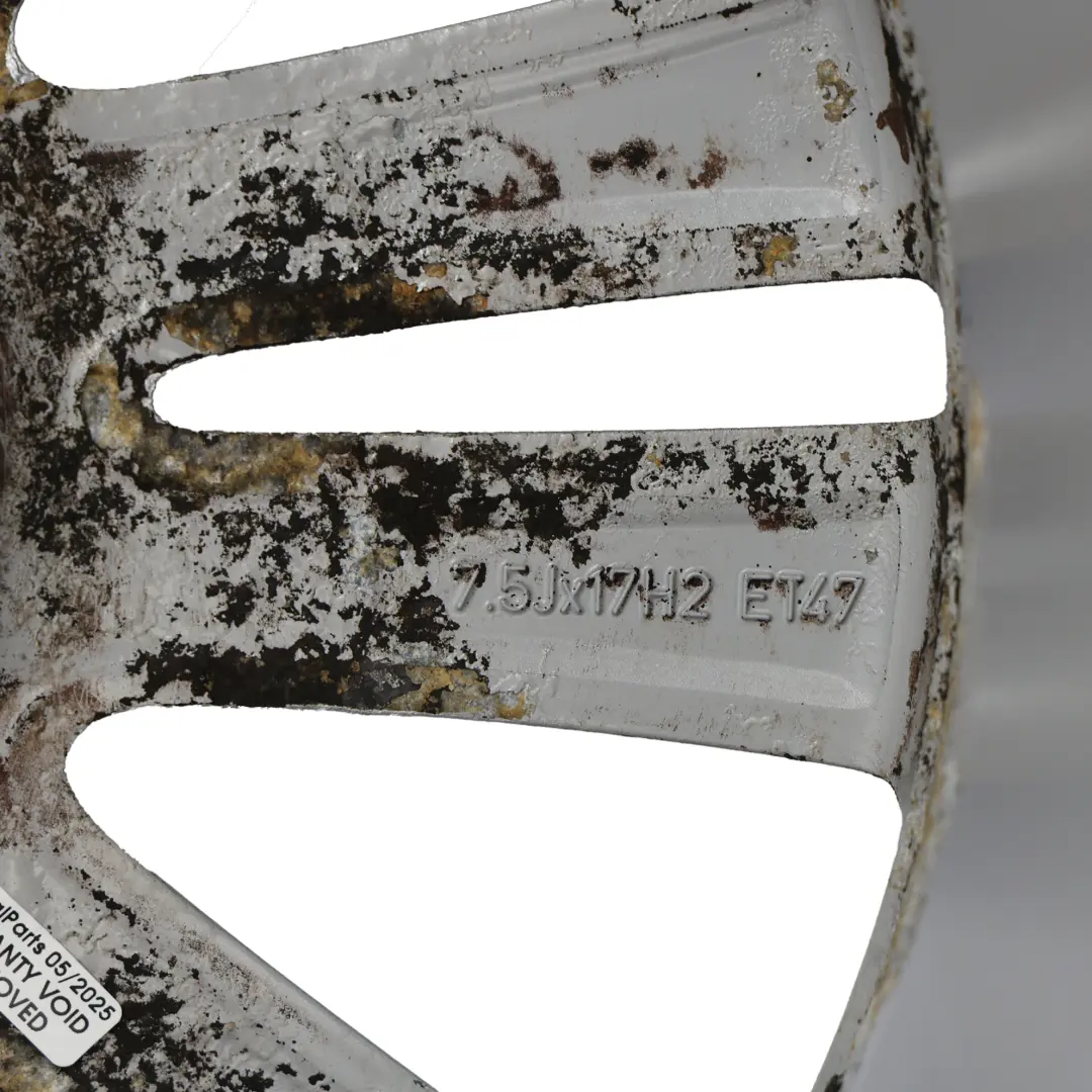 Alloy Wheel Rim 17" 7,5J ET:47 7 Double Spoke to Mercedes W204 Silver with Part number A2044017402 Mercedes W204 Silver Alloy Wheel Rim 17" 7,5J ET:47 7 Double Spoke - SKU A2044017402-4 - Part number A2044017402